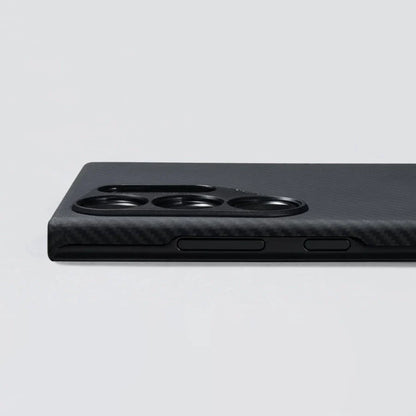 Luxury Metal Lens Carbon Fiber Case - Samsung