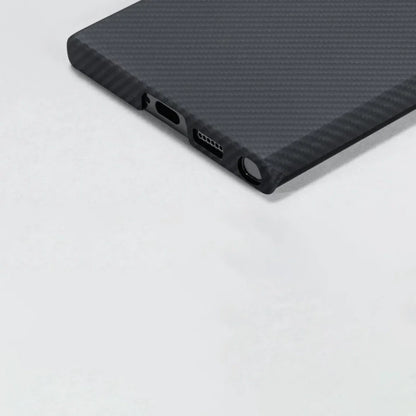 Luxury Metal Lens Carbon Fiber Case - Samsung