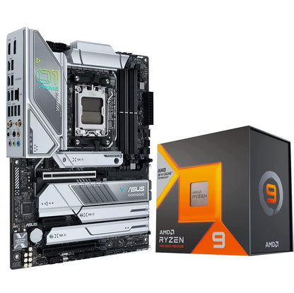 INLAND Micro Center AMD Ryzen 9 7950X3D AM5 Unlocked Desktop Processor with AMD 3D V-Cache Technology Bundle ASUS Prime X670E-PRO WiFi Socket AM5(LGA 1718) Ryzen 7000 ATX Motherboard(PCIe 5.0, DDR5)