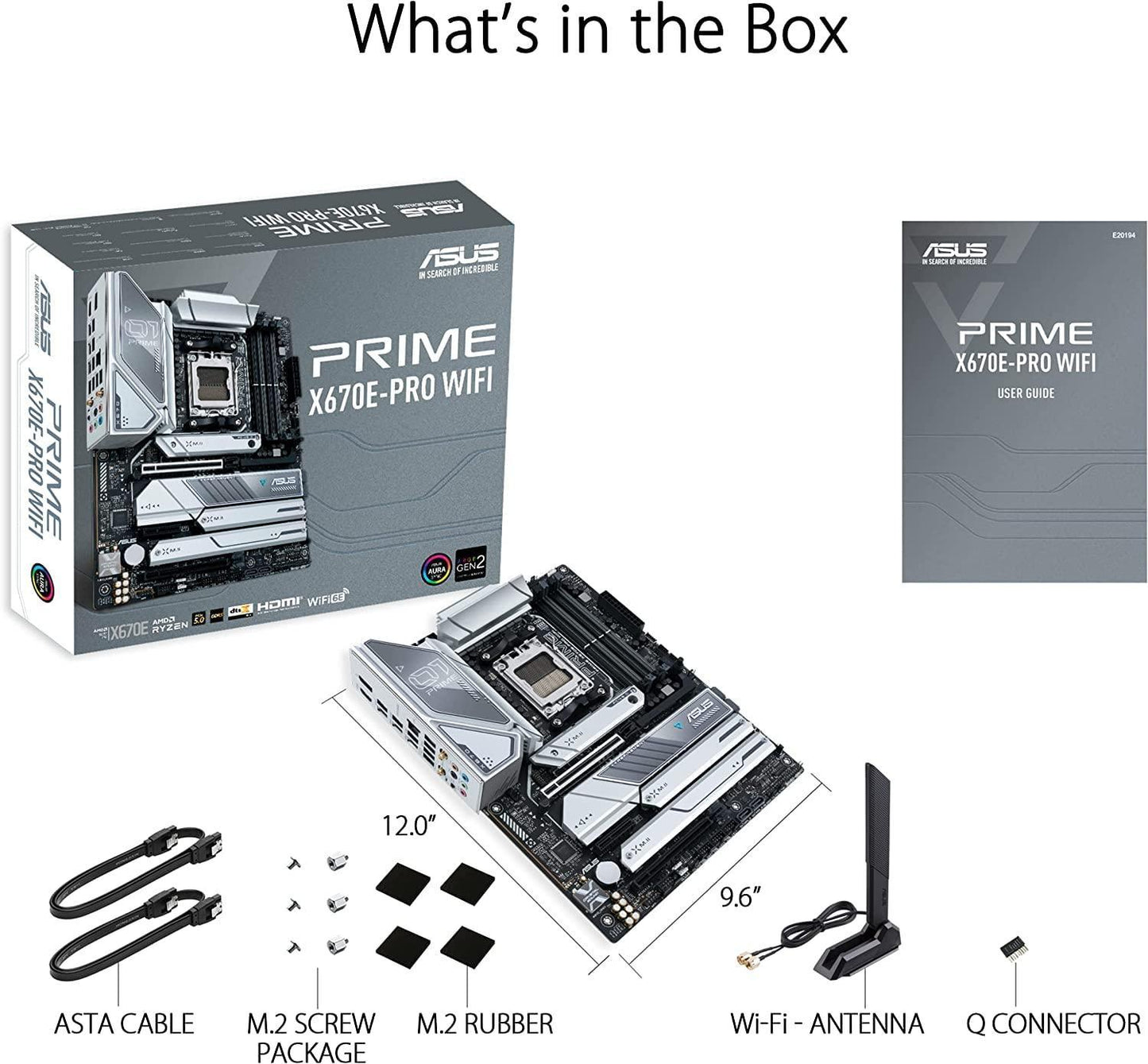 INLAND Micro Center AMD Ryzen 9 7950X3D AM5 Unlocked Desktop Processor with AMD 3D V-Cache Technology Bundle ASUS Prime X670E-PRO WiFi Socket AM5(LGA 1718) Ryzen 7000 ATX Motherboard(PCIe 5.0, DDR5)