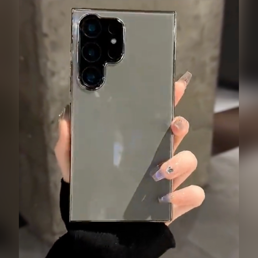 Glossy Luxury Crystal Clear Mirror Case - Samsung