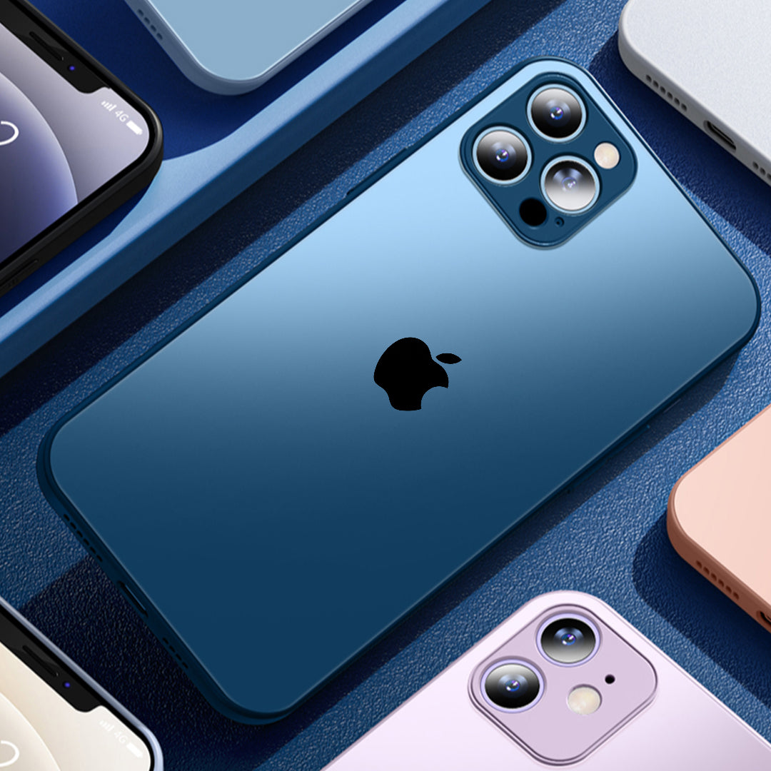 iPhone - Matte Glass Camera Lens Shell Case