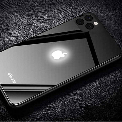 iPhone 11 LED Logo Glass Back Case