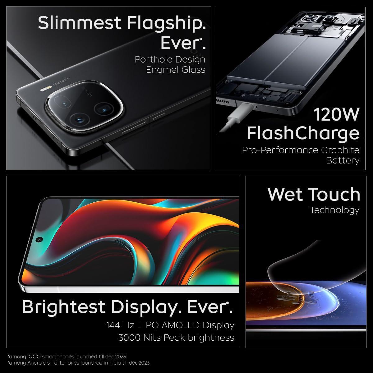 iQOO 12 5G (Alpha, 16GB RAM, 512GB Storage) | India's 1st Snapdragon® 8 Gen 3 Mobile Platform | India's only Flagship with 50MP + 50MP + 64MP Camera