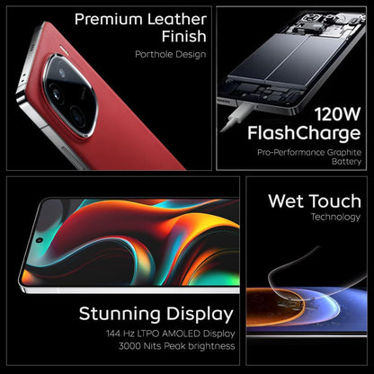 iQOO 12 5G (Desert Red, 12GB RAM, 256GB Storage) Refurbished