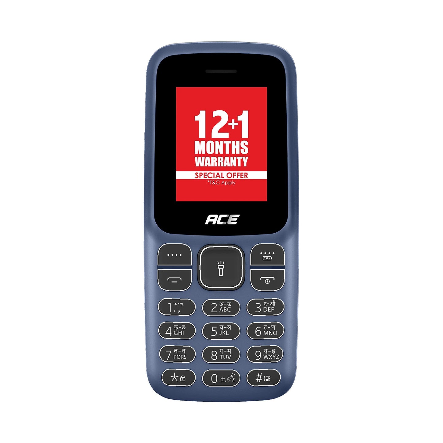 Itel Ace2 Comes with 1.8" Display Size, 1000 mAh Battery, Bluetooth with Kingtalker & Contact icon Support | Deep Blue
