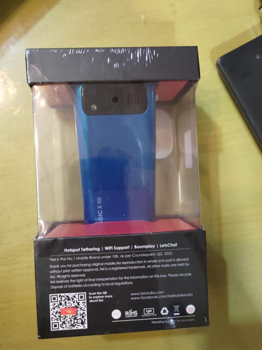 Itel MagicX Pro 4G (Wi-Fi Hotspot Tethering,2500mAh Big Battery) Blue Preowned