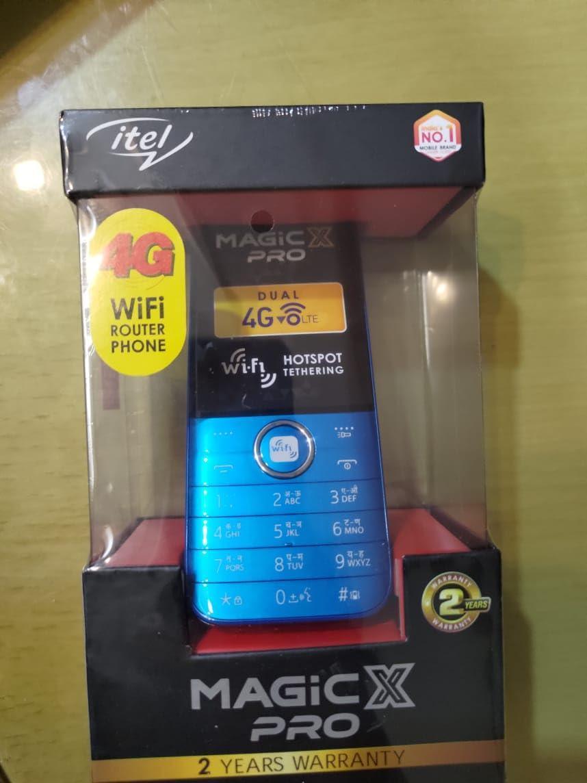 Itel MagicX Pro 4G (Wi-Fi Hotspot Tethering,2500mAh Big Battery) Blue Preowned