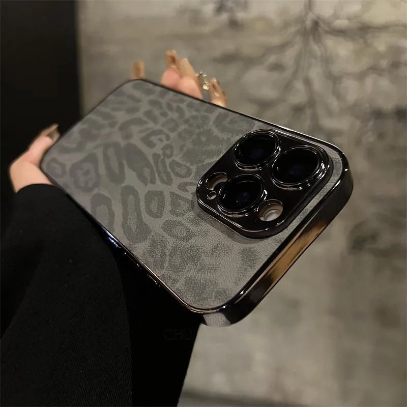 Luxury Wild Texture Suede Leather Case - iPhone
