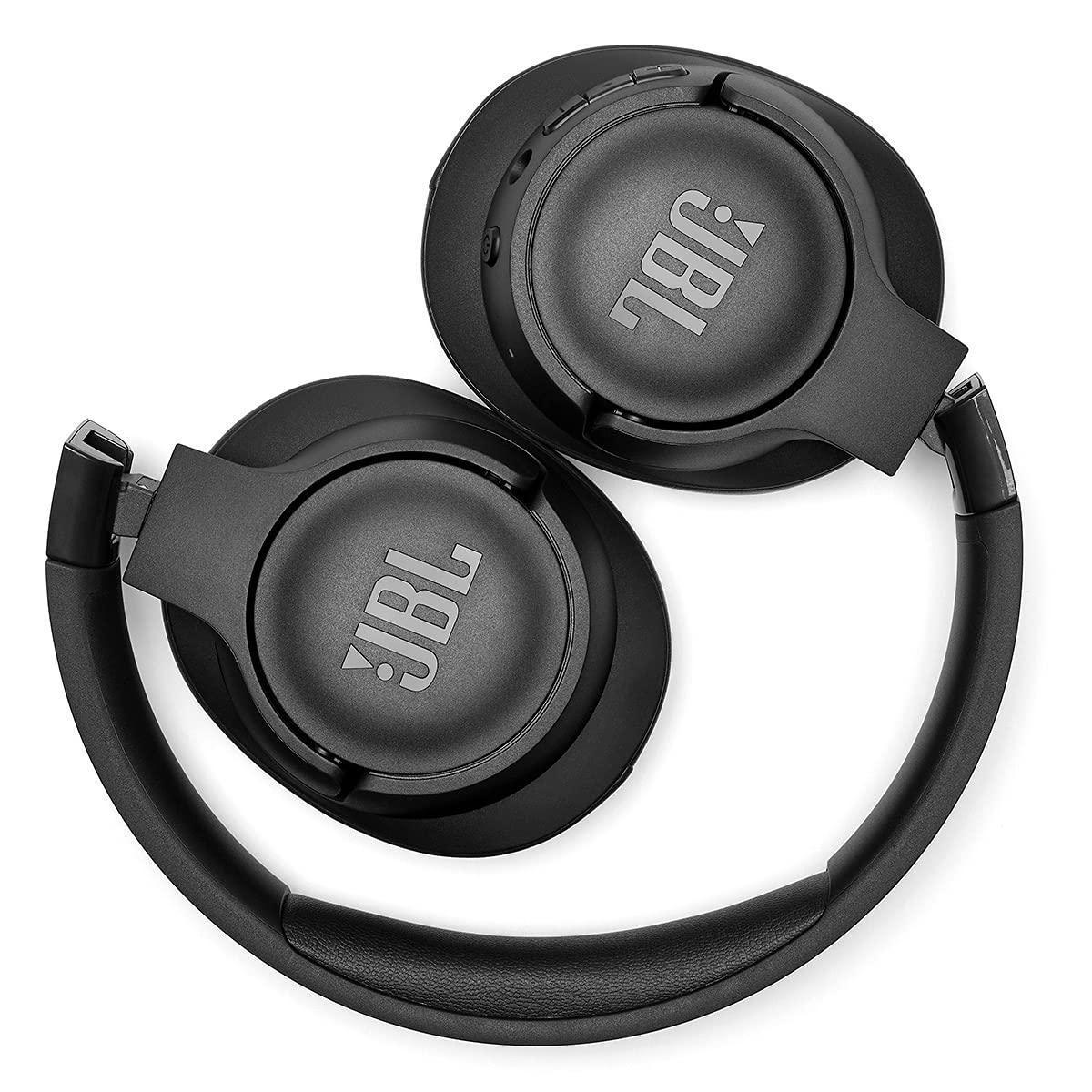 JBL Tune 710BT Wireless Over-Ear Headphones - Bluetooth Headphones with Microphone, 50H Battery, Hands-Free Calls, Portable (Black)