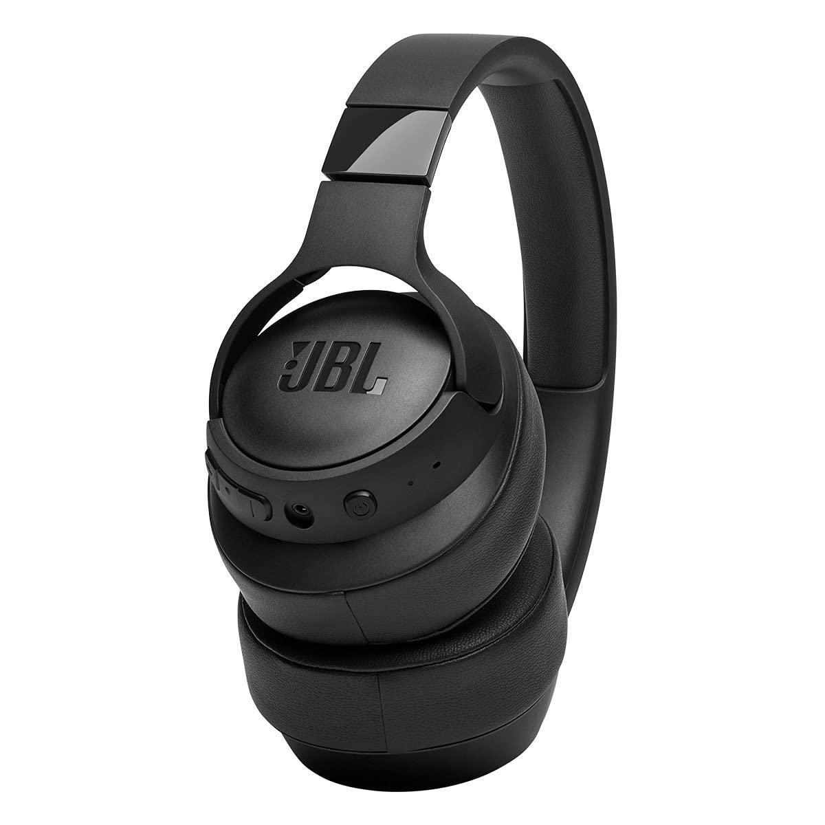 JBL Tune 710BT Wireless Over-Ear Headphones - Bluetooth Headphones with Microphone, 50H Battery, Hands-Free Calls, Portable (Black)