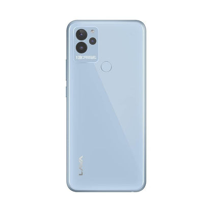 Lava Blaze NXT(Glass Blue, 4GB RAM, 64GB Storage)| 2.3 Ghz Octa Core Helio G37| 13 MP AI Triple Camera |Fingerprint Sensor| 5000 mAh Battery| Upto 7GB Expandable RAM