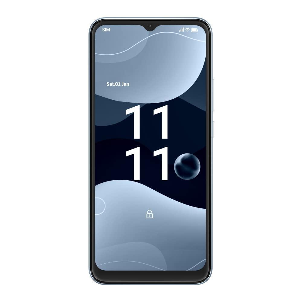 Lava Blaze NXT(Glass Blue, 4GB RAM, 64GB Storage)| 2.3 Ghz Octa Core Helio G37| 13 MP AI Triple Camera |Fingerprint Sensor| 5000 mAh Battery| Upto 7GB Expandable RAM