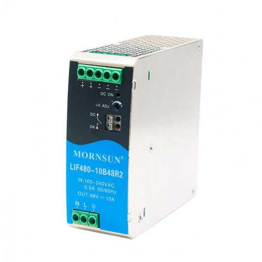 Mornsun LIF480-10B48R2 AC/DC 480W DIN-Rail Power Supply