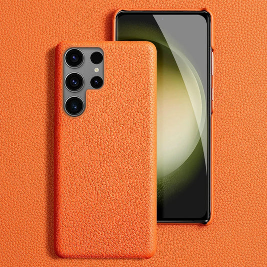 Authentic Glow Genuine Leather Case - Samsung