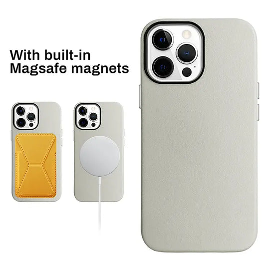 Luxe Magnetic Hot Leather Phone Case - iPhone