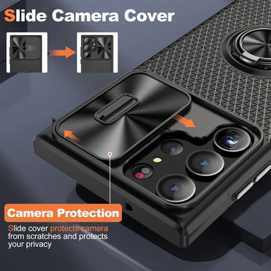 Shock Blocker Slide Camera Ring Bracket Case - Samsung