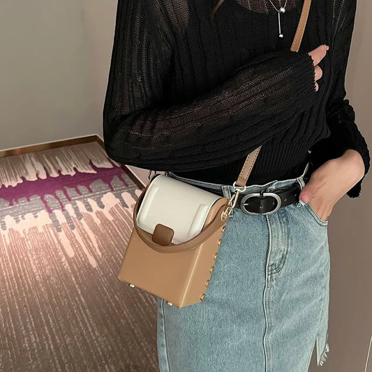 Modish Genuine Leather Flap Shoulder Bag
