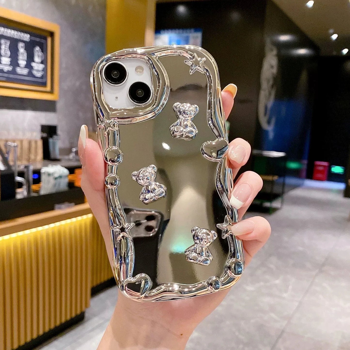 Glam Wave Mirror Makeup Case - iPhone