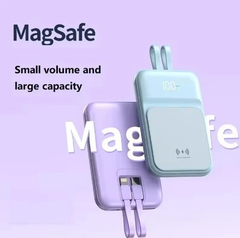 Magnetic 10000 mAh Power Bank with Cable