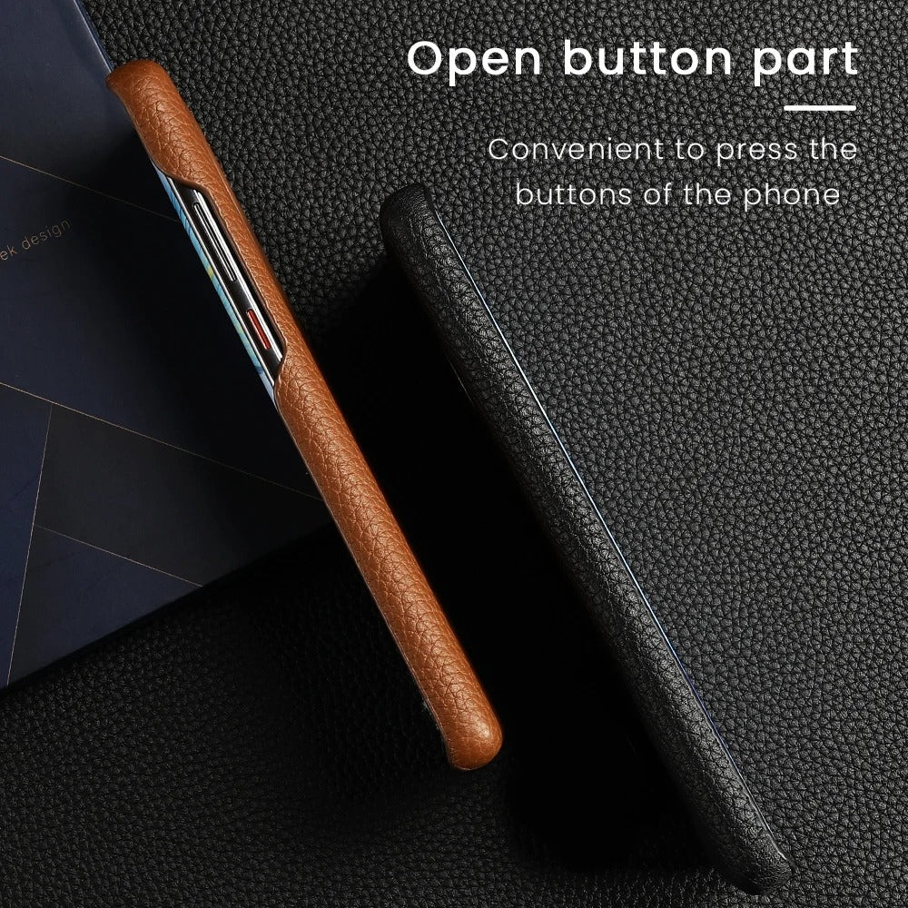 Authentic Glow Genuine Leather Case - Samsung