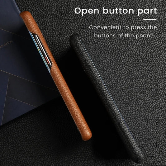 Authentic Glow Genuine Leather Case - Samsung