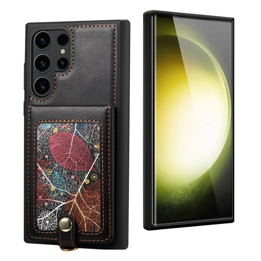 Premium Leather Detachable Strap Wallet Case - Samsung