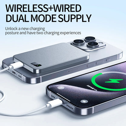 Stylish 5000mAh 20W 3-in-1 Magnetic Power Bank
