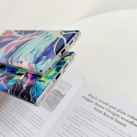 Luxe Marble Laser Pattern Case - Samsung