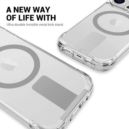 Minimalist Clear MagSafe KickStand Case - iPhone