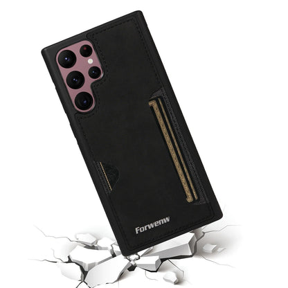 Luxury Pro Wallet Flip Leather Case - Samsung