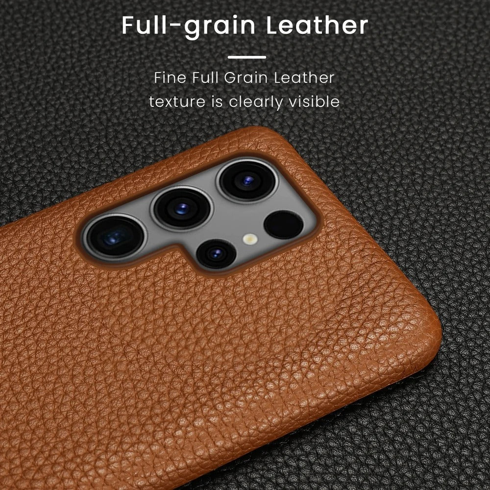 Authentic Glow Genuine Leather Case - Samsung