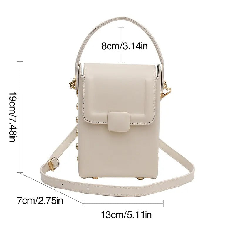 Modish Genuine Leather Flap Shoulder Bag