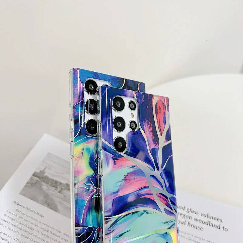 Luxe Marble Laser Pattern Case - Samsung