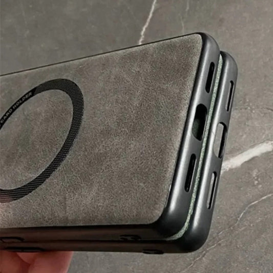 Sleek Leather MagSafe Shield Case - Google Pixel