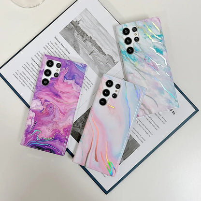 Luxe Marble Laser Pattern Case - Samsung