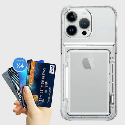 Invisible Crystal Card Holder Case - iPhone