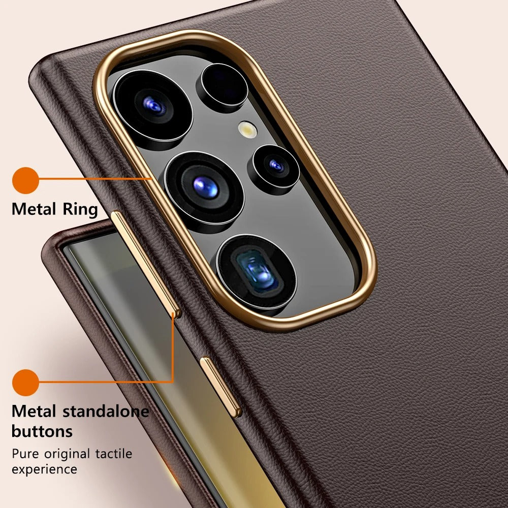 Urban Blend Leather Back Shield Case - Samsung