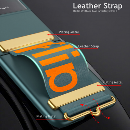 Galaxy Z Flip6 Wristband Ultra-thin Frosted Case
