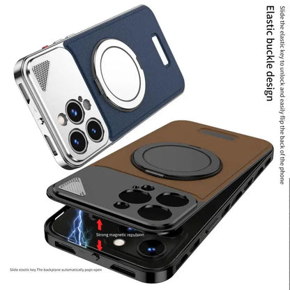 Resolute Leather Ring Holder Case - iPhone