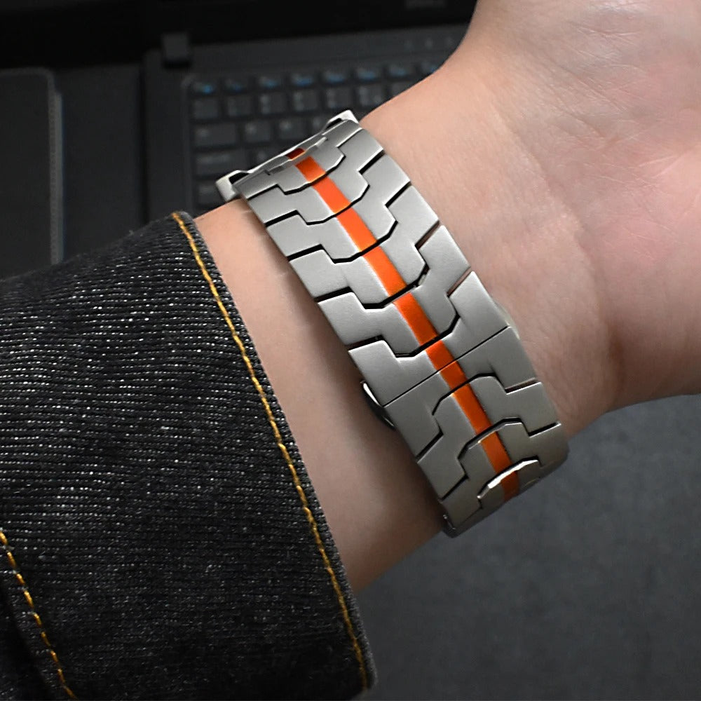 Titanium Sleek Metal Bracelet for Apple Watch Ultra