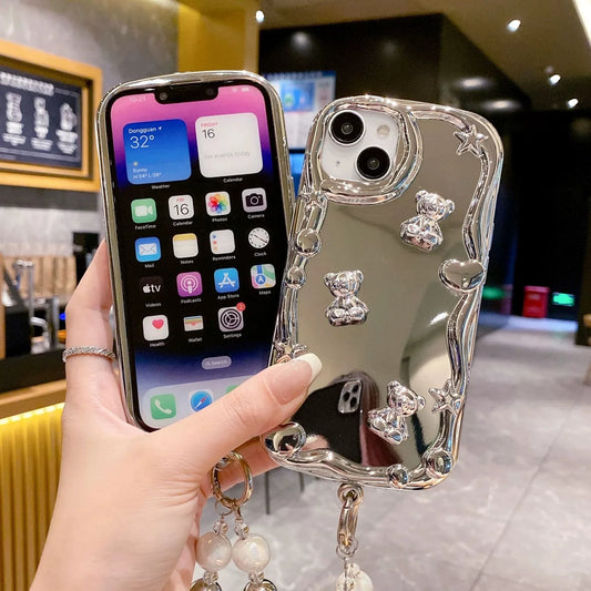 Glam Wave Mirror Makeup Case - iPhone