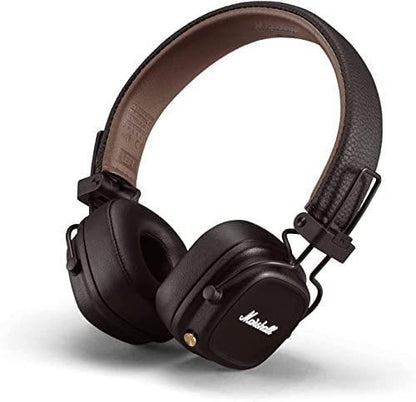 Marshall Major IV Wireless Bluetooth On Ear Headphone with Mic (Brown)