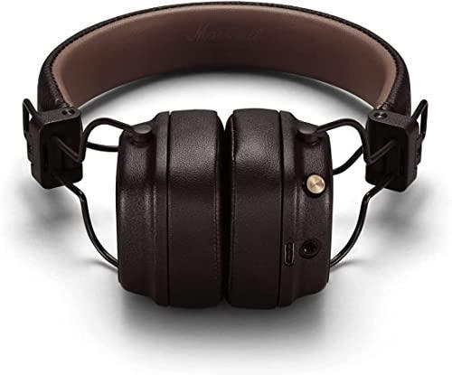Marshall Major IV Wireless Bluetooth On Ear Headphone with Mic (Brown)