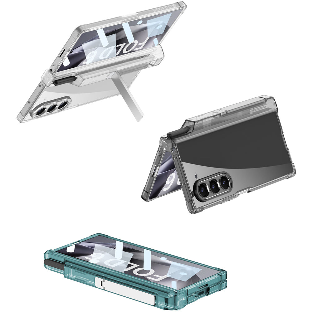 Galaxy Z Fold6 Sleek Airbag Transparent Case with S Pen
