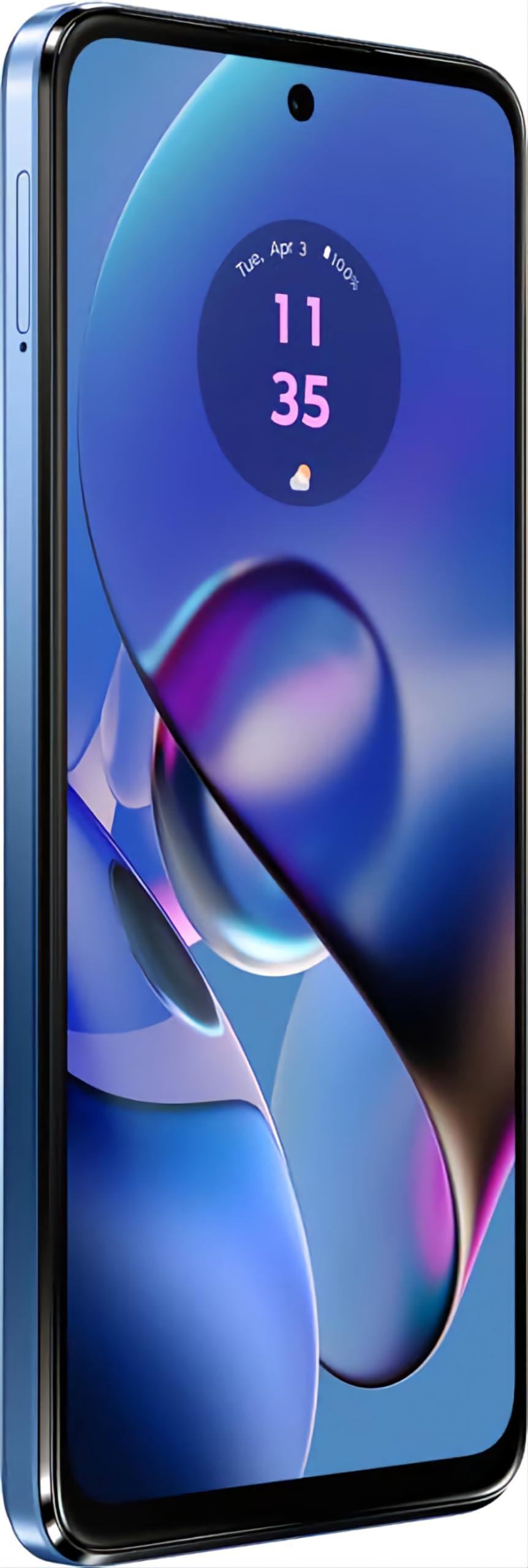 Motorola G54 5G (Pearl Blue Blue, 8GB RAM, 128GB Storage) | MediaTek Dimensity 7020 Processor | 6000mAh Battery with 30W Turbocharging | 50 MP OIS Camera with UltraPixel Technology | 6000 mAh Battery