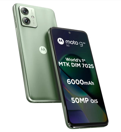 Motorola g64 5G (Mint Green, 128 GB) (8 GB RAM) Refurbished