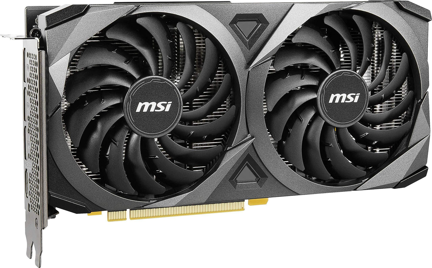 MSI Gaming GeForce RTX 3060 gddr6 pci_e_x16 12GB 15 Gbps GDRR6 192-Bit HDMI/DP PCIe 4 Torx Twin Fan Ampere OC Graphics Card (RTX 3060 Ventus 2X 12G OC), Black Preowned