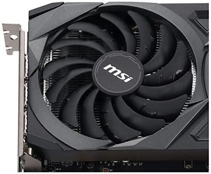 MSI Gaming GeForce RTX 3060 gddr6 pci_e_x16 12GB 15 Gbps GDRR6 192-Bit HDMI/DP PCIe 4 Torx Twin Fan Ampere OC Graphics Card (RTX 3060 Ventus 2X 12G OC), Black Preowned