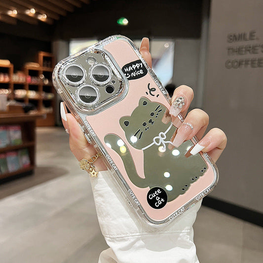 Trendy Cute Cat Mirror Case